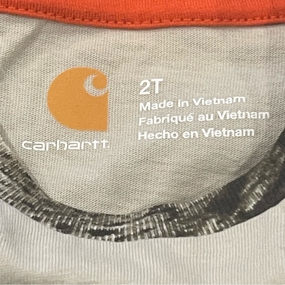 CARHARTT || Toddler Crewneck Long Sleeve Shirt | Hunt Club Camo Mossy Oak || 2T - Picture 3 of 5